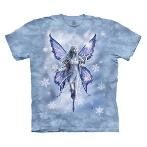 The Mountain Snow Fairy Elf Winter Snowflakes Ann Stokes Ice T-Shirt S-3X